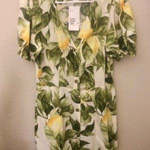 NEW H&M Floral Button Up Dress